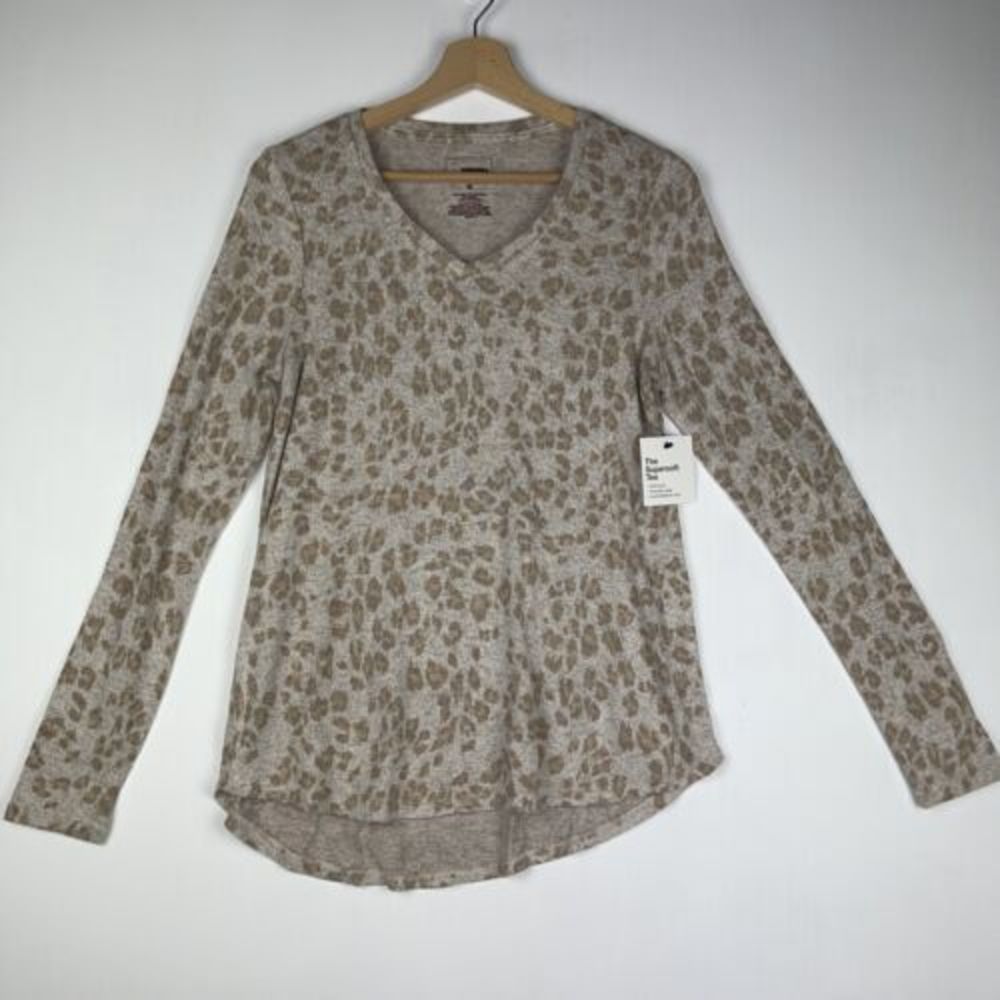 Sonoma Leopard Print The Super Soft Tee Small‎ NWT
